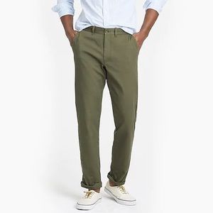 J.Crew Men’s Straight-Fit Stretch Olive Khaki Pant